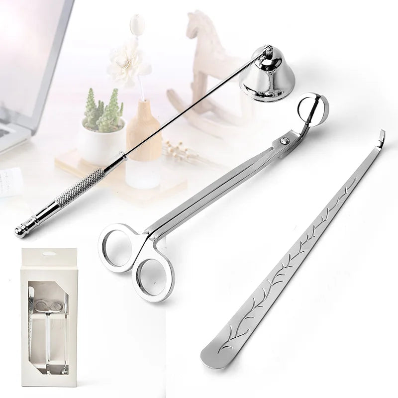 3pcs/set Candle Snuffer Trimmer Hook