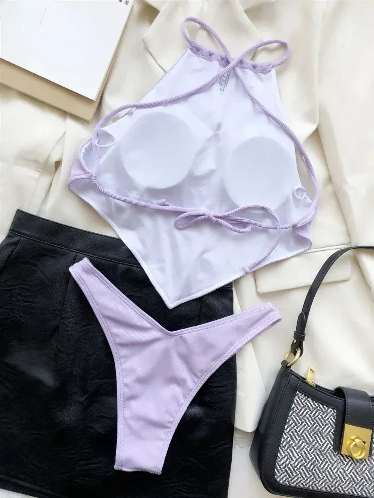 Halter Bandana Bikinis Set - Empire P.E
