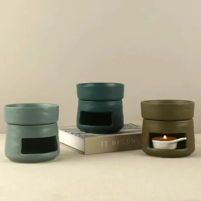 Exquisite ceramic craftsmanship candle holder wax oil burner