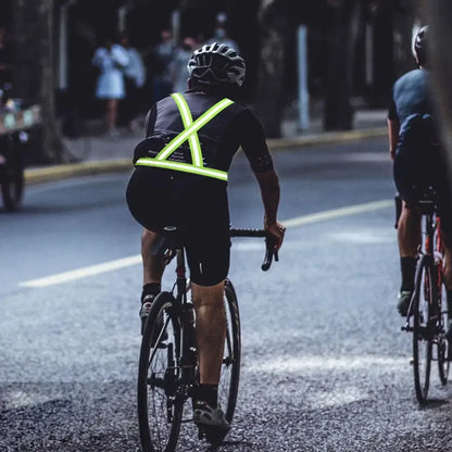Cycling Reflective Vest High Visibility Safe Jacket For Night