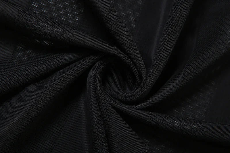 Mesh See Through Sexy Halter Split Dress - Empire P.E