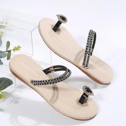 Flip-flops women 2024 summer new two-wear beach sandals