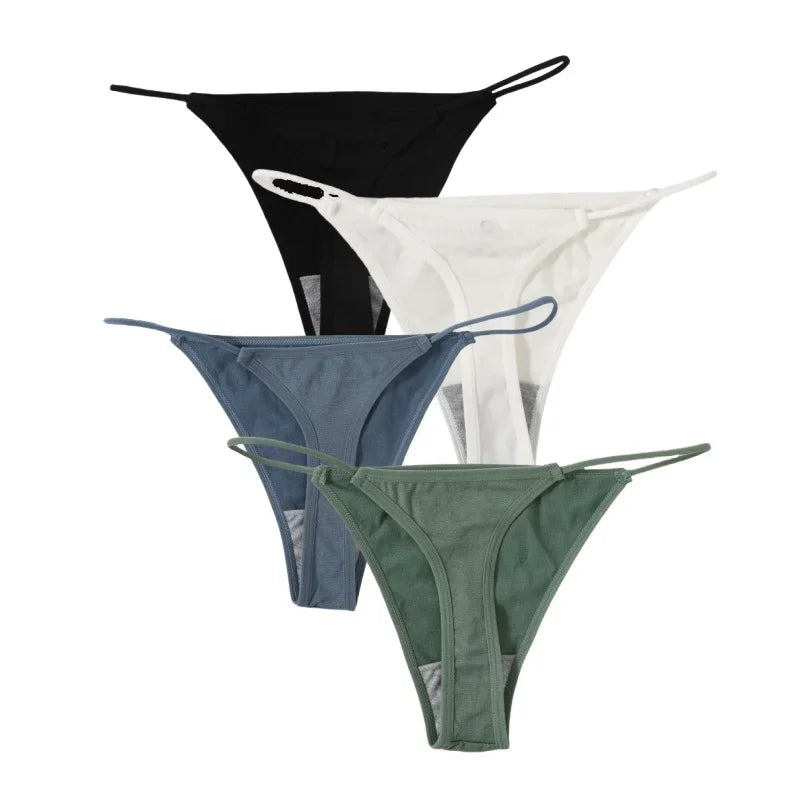 4Pcs/Set Women G-String Seamless Panties Underwear Sexy Lingerie - Empire P.E