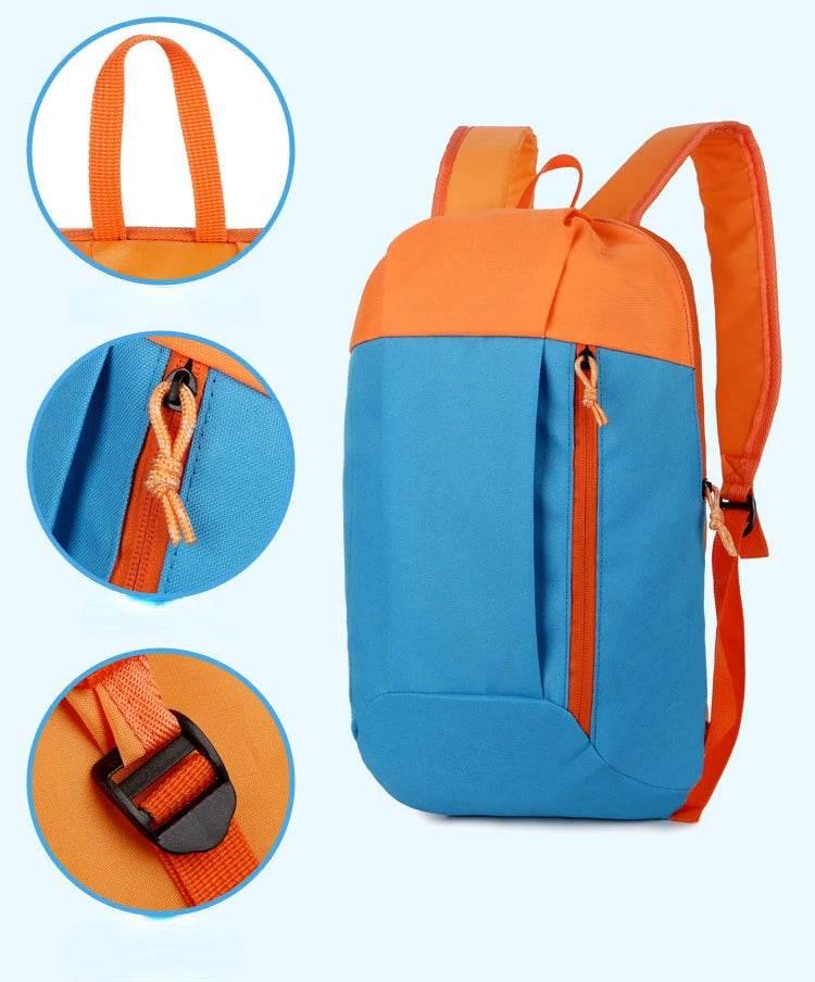 Outdoor Sports Light Weight 10L Waterproof Backpack Travel Hiking Bag Zipper Adjustable Belt Camping Knapsack Men Women Child - Empire P.E