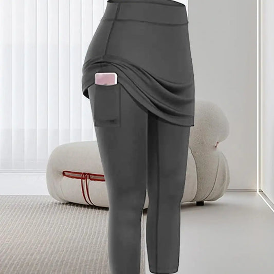 Workout Leggings Yoga Leggings Women Fake Skirt Pants - Empire P.E