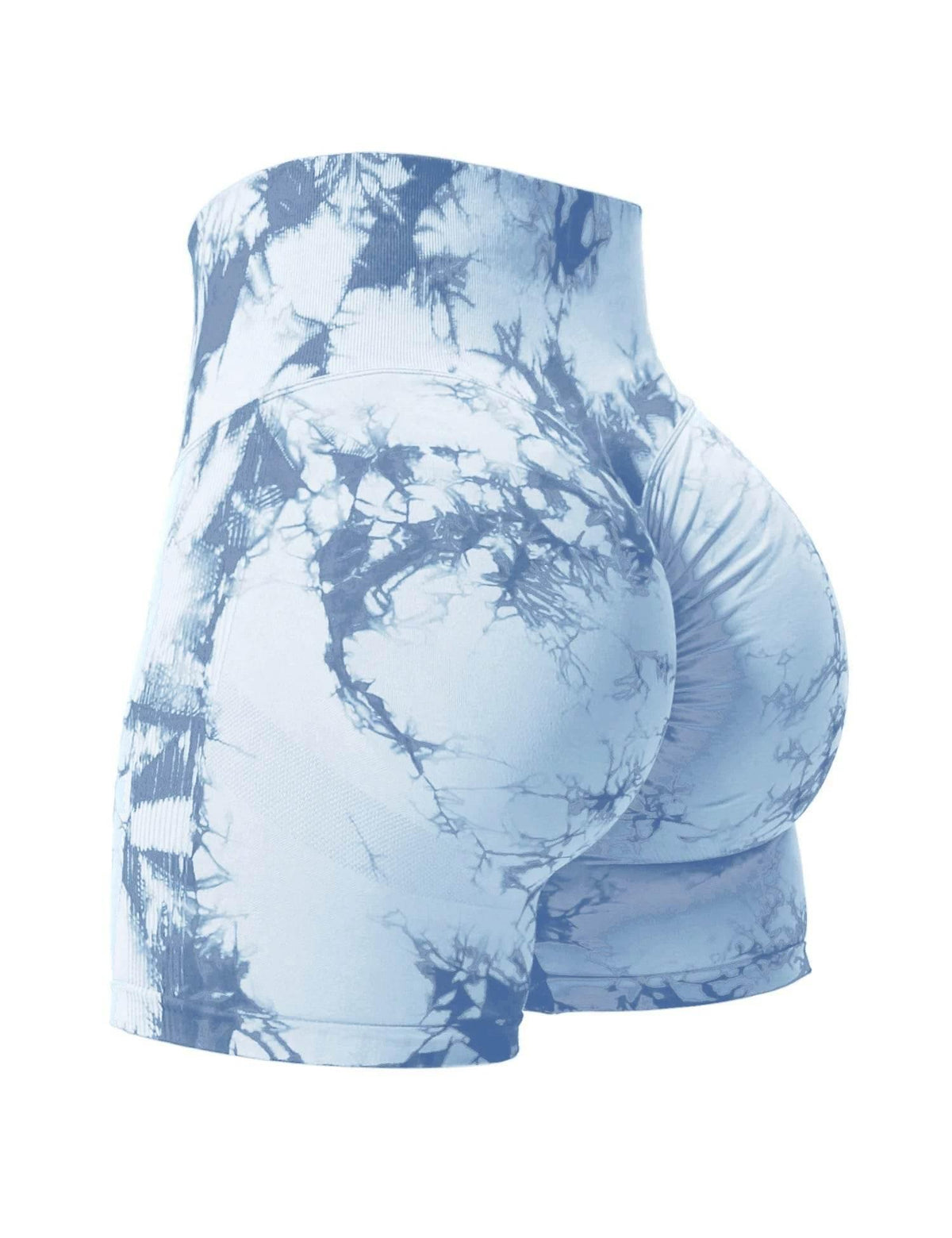 High Waist Tie Dye Butt Lifting Summer Shorts - Empire P.E
