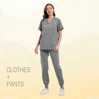 Multicolor Women Pet Shop Doctor Scrub Set