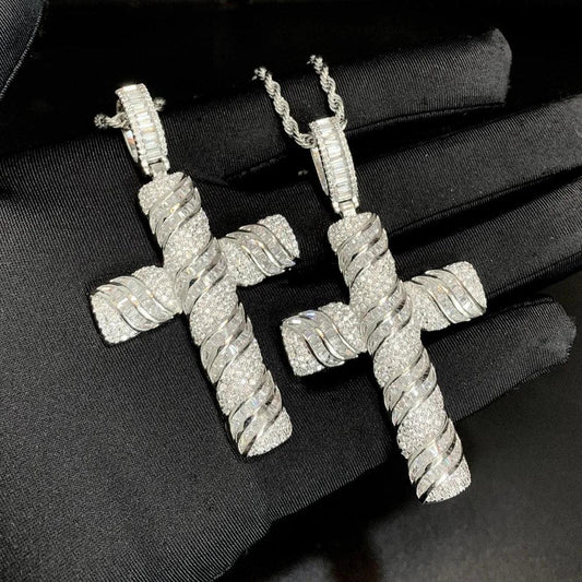 Lab Diamond Cross Pendant