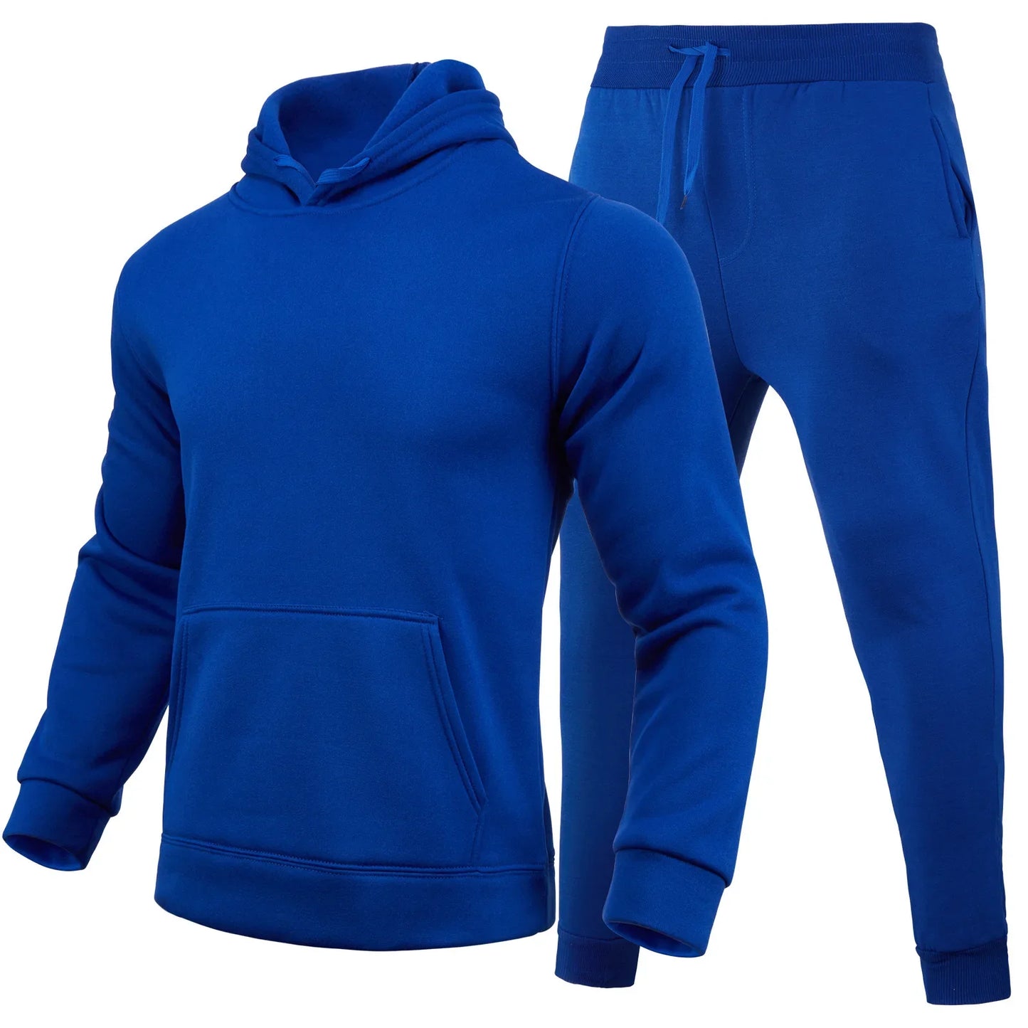 Men's  Hooded Pullover + Sweatpants Sports Suit