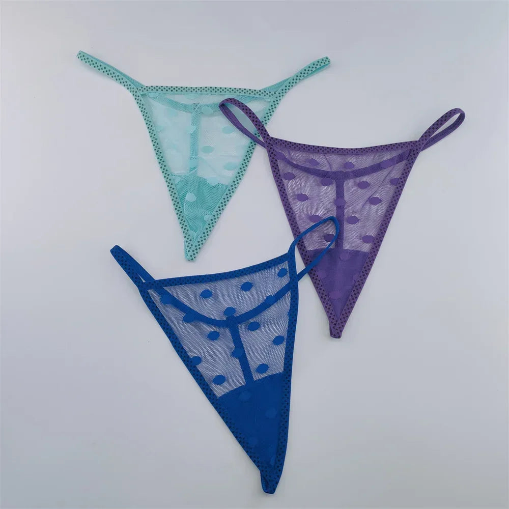 3pcs/pack Micro Transparent Thong - Empire P.E