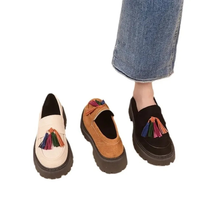 2024 New Women's British Style Thick Sole Shoes - Empire P.E