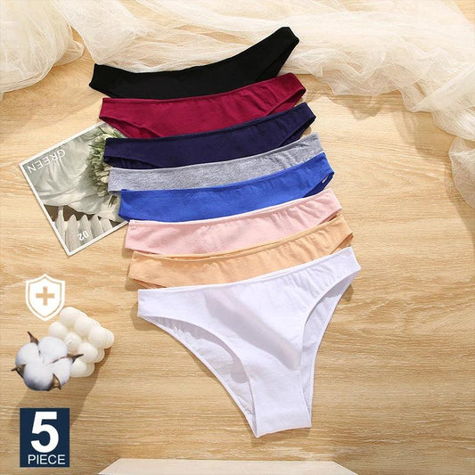 5PCS/Set M-XXL Panties Women Cotton Lingerie - Empire P.E