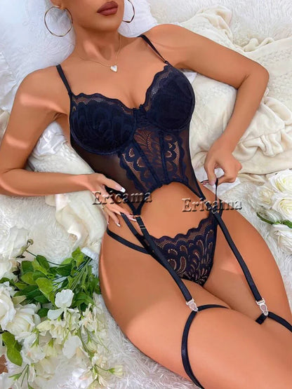 Sexy Lingerie Transparent Hot Underwear Sexy Bra Set - Empire P.E