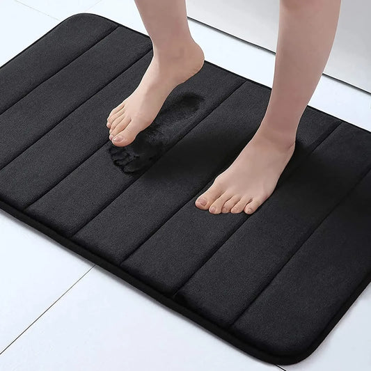 Memory Sponge Stripe Bathroom Non slip Washable Floor Mat - Empire P.E