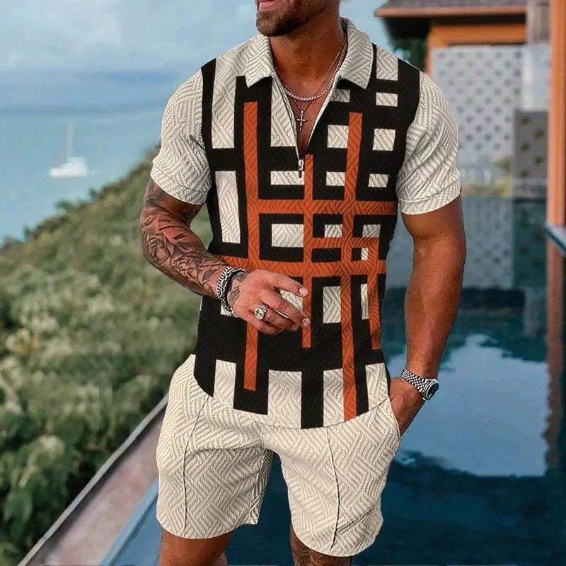 Men's Summer suit Polo Tracksuit Set - Empire P.E
