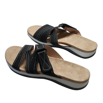 Woman Orthopedic Comfy Premium Round Toe Sandals Hollow Out Hook-and-loop Design сандали ортопедические Shoes  Sandalias - Empire P.E