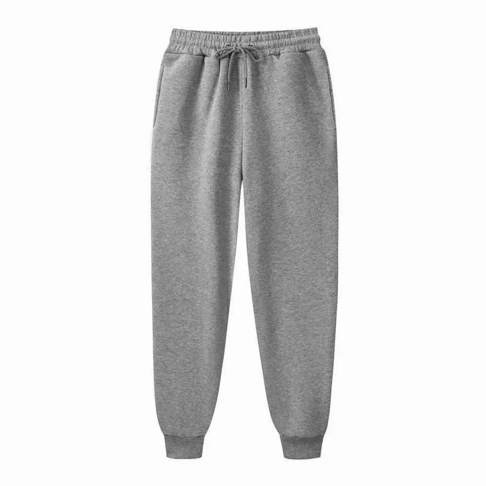 Men's Casual Sweatpants Fleece Sports Pants Unisex Fashion Solid Loose Trousers Streetwear Autumn Winter Jogging Fitness Pants - Empire P.E