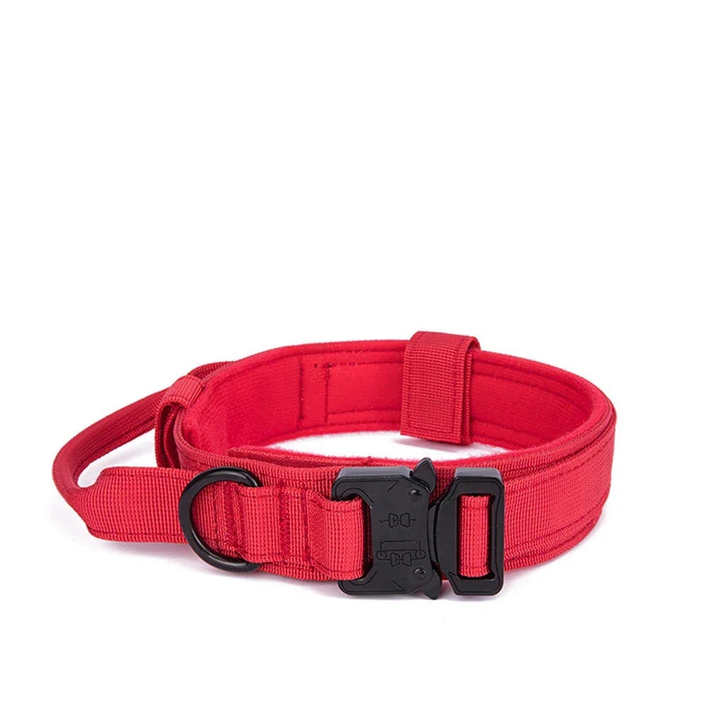 Pet Dog Collar Leash Set Nylon Material Durable Dog Collar Reflective Leash Pet Tactical Training Dog Collar Large Dog Leash Set - Empire P.E