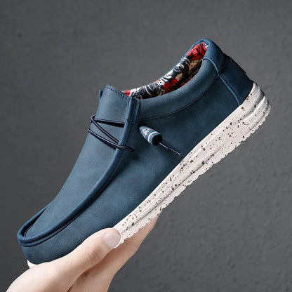 Spring Autumn Men Light Leather Casual Shoes