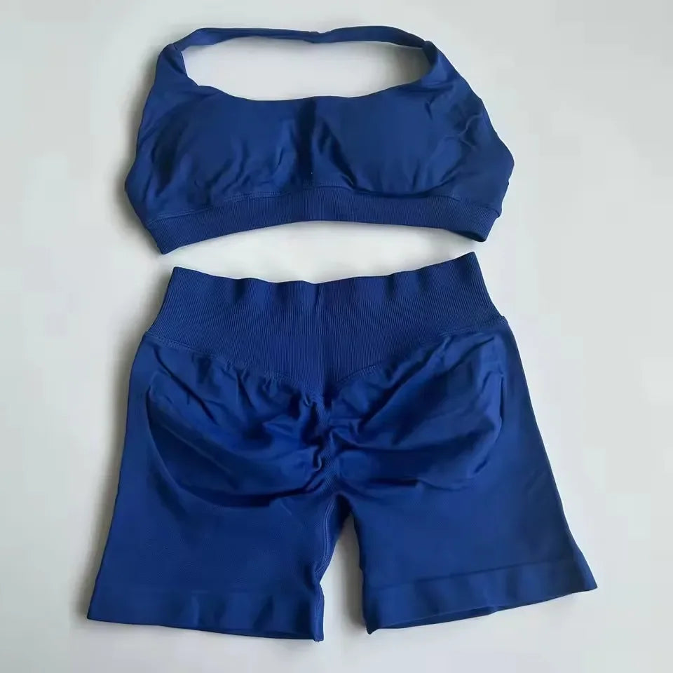 Sports Shorts Set 2 Pieces Seamless Yoga Set - Empire P.E