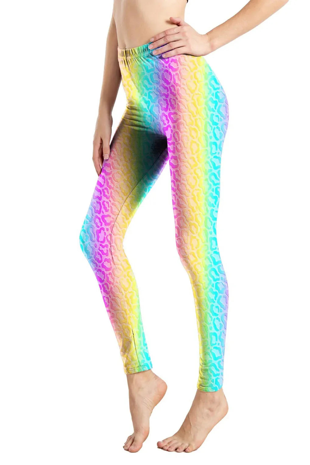 Leopard Leggings Printed High Waist - Empire P.E