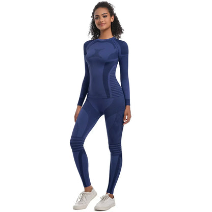 2Pc Women Skiwear Yoga Set