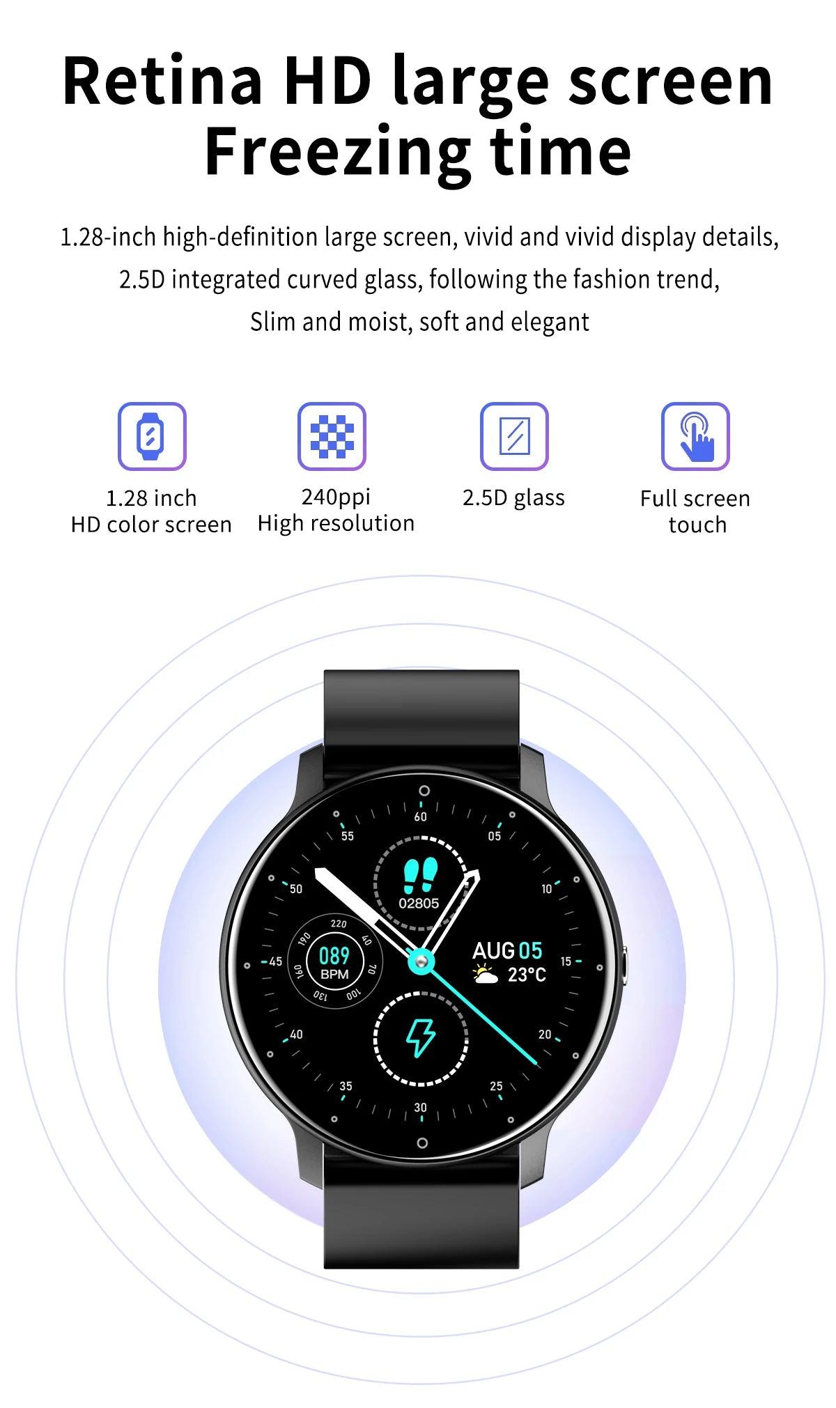 LIGE Smart Watch Men or Women Full Touch Screen Sport Fitness Watch - Empire P.E