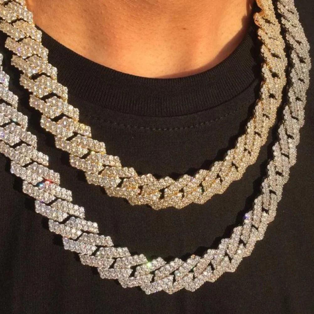 Necklace+Watch+Bracelet Hip Hop 14MM Cuban Link Chain - Empire P.E