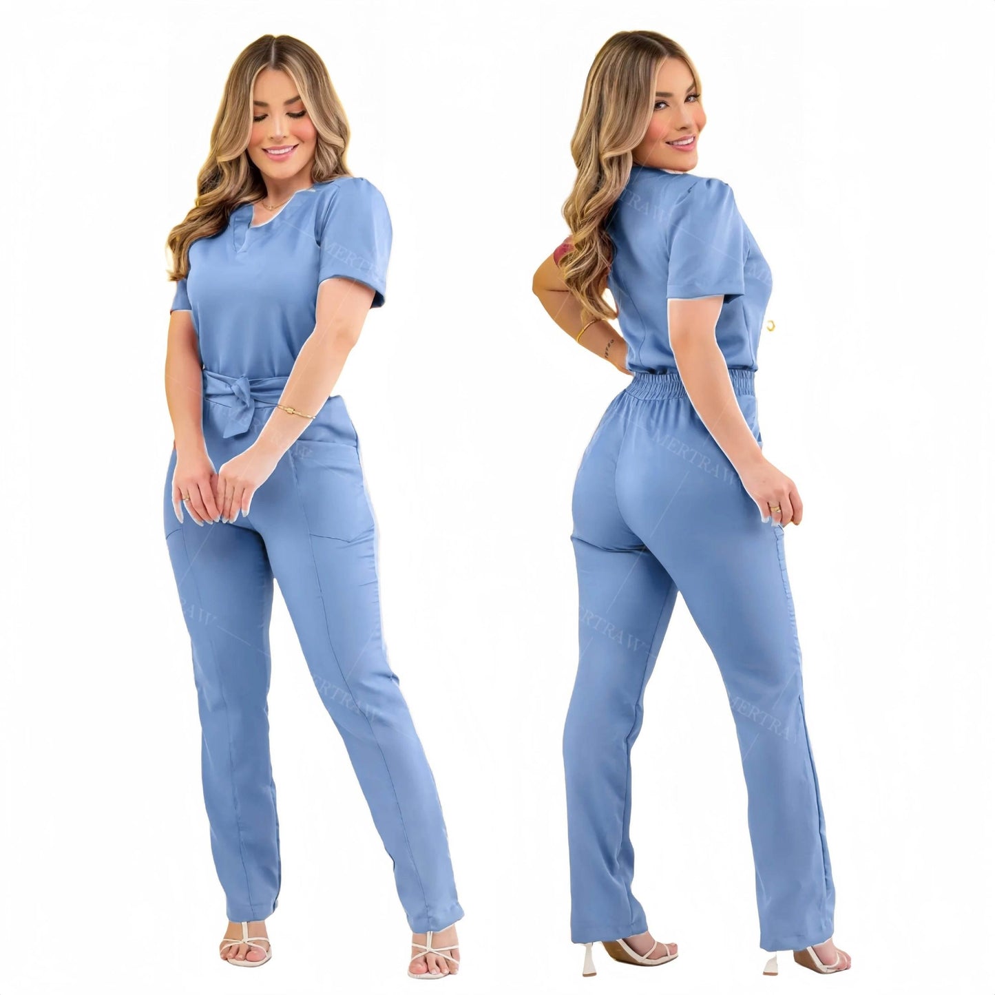 Hospital Scrubs Uniform Medical Scrubs Uniform Wholesale Beauty Salon Spa Short Sleeve Medical Uniforms Nursing Scrubs Sets - Empire P.E
