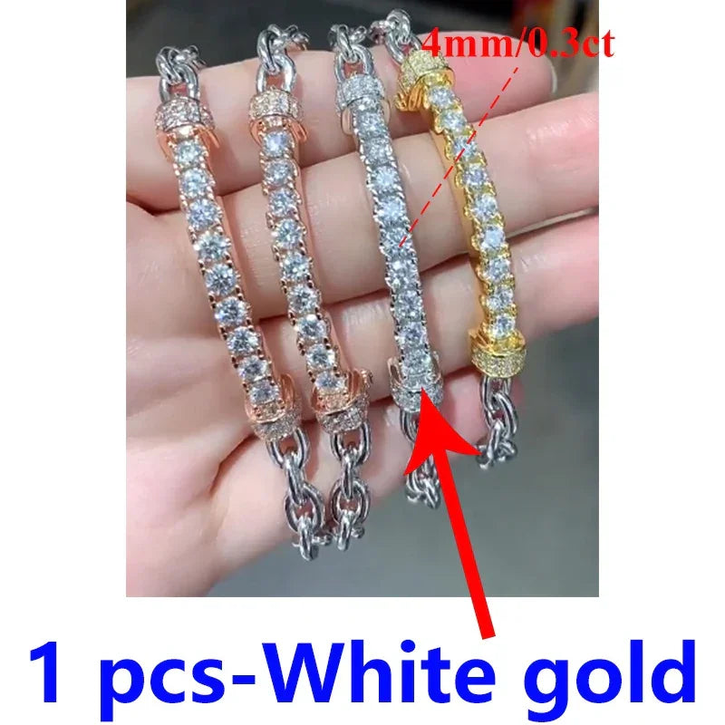 Luxury Women's Moissanite Bracelet s925 For Women D Color - Empire P.E