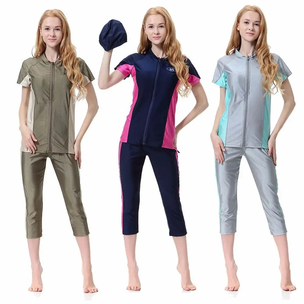 Women’s Three-piece Muslim SwimSuit 