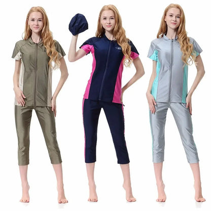 Women’s Three-piece Muslim SwimSuit 