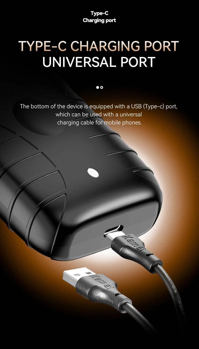 Kemei KM-1858 9000RPM 10W Hair Clipper,KM-264 Rechargeable Electric Trimmer,Original KM-T95 Shaver For Men Barber Clippers Kit - Empire P.E