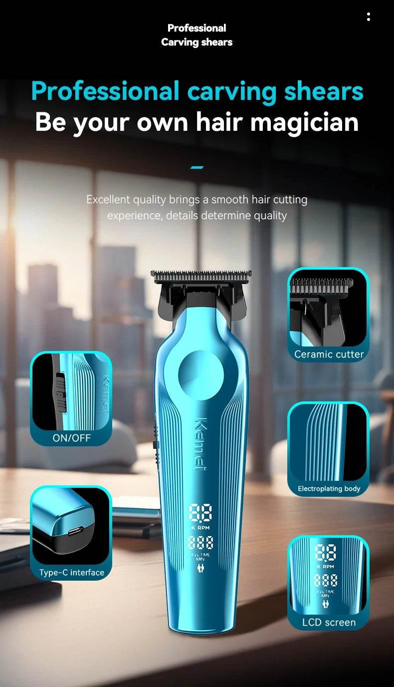 Kemei KM-1858 9000RPM 10W Hair Clipper,KM-264 Rechargeable Electric Trimmer,Original KM-T95 Shaver For Men Barber Clippers Kit - Empire P.E