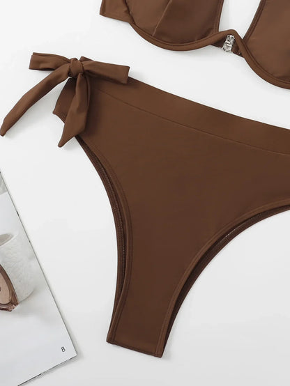 Push Up Underwire Padded Swimwear - Empire P.E