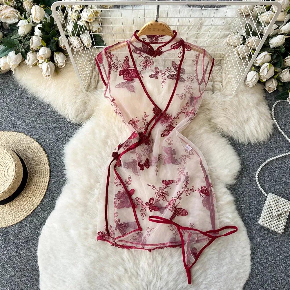 Hollow Out Cosplay Lingerie Lace Backless Jumpsuit - Empire P.E