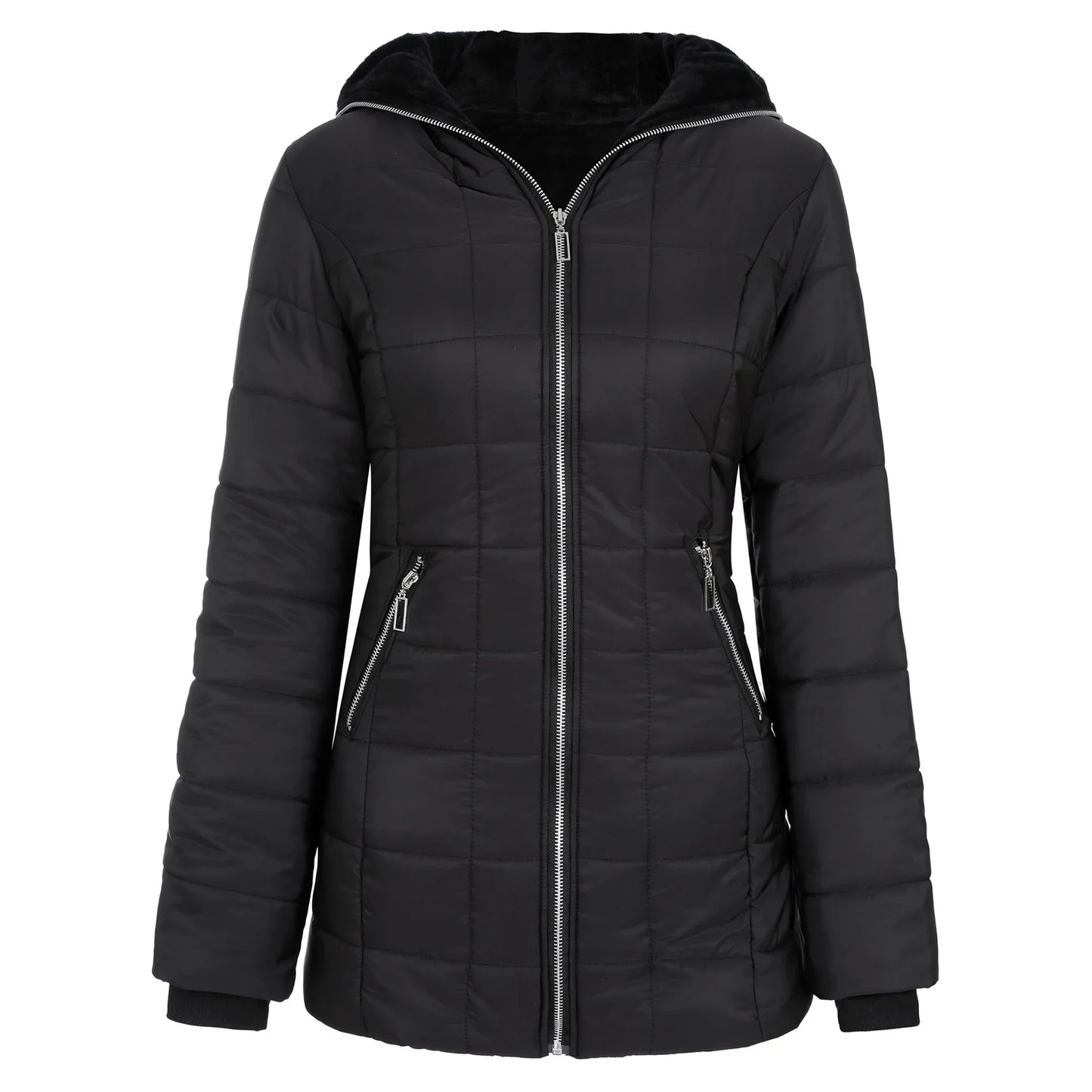 Women's Hooded Cotton-padded Jackets - Empire P.E