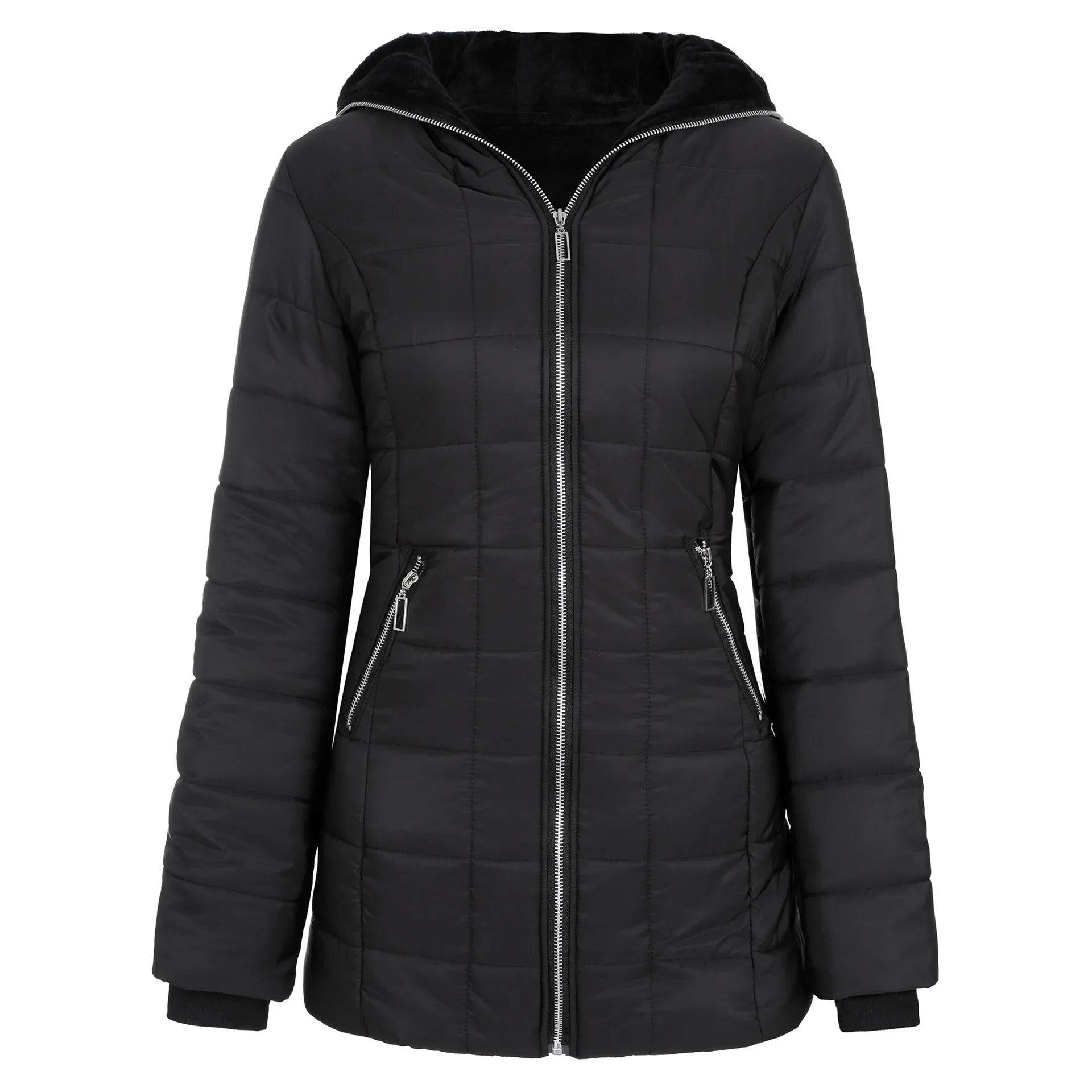 Women's Hooded Cotton-padded Jackets - Empire P.E