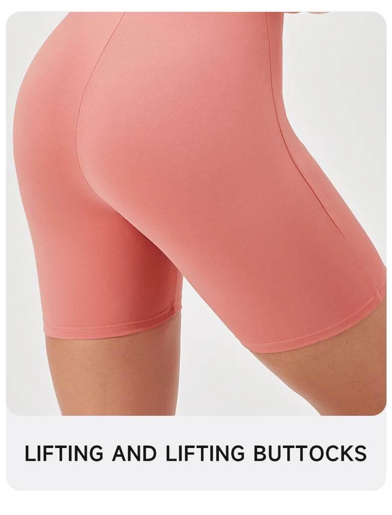 Fashion Women Yoga Suit Short Sleeve Gym Sports Jumpsuit Solid Color Workout Yoga Bodysuit Square Neck Yoga Set Sportswear - Empire P.E