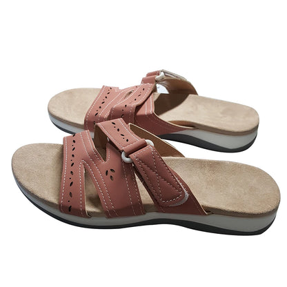 Woman Orthopedic Comfy Premium Round Toe Sandals Hollow Out Hook-and-loop Design сандали ортопедические Shoes  Sandalias - Empire P.E
