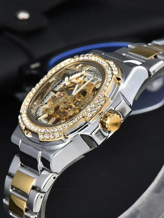 Men's luxury stainless steel watch