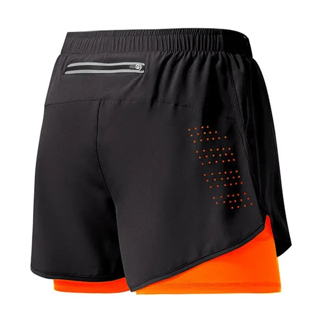 Sport Shorts Men Sportswear 2 In 1 Short - Empire P.E