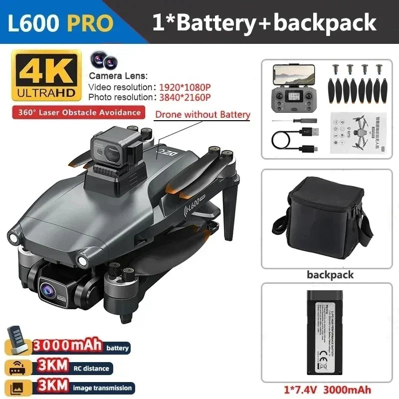 PRO MAX GPS Drone Professional 4K 3-Axis PTZ HD Dual Camera - Empire P.E