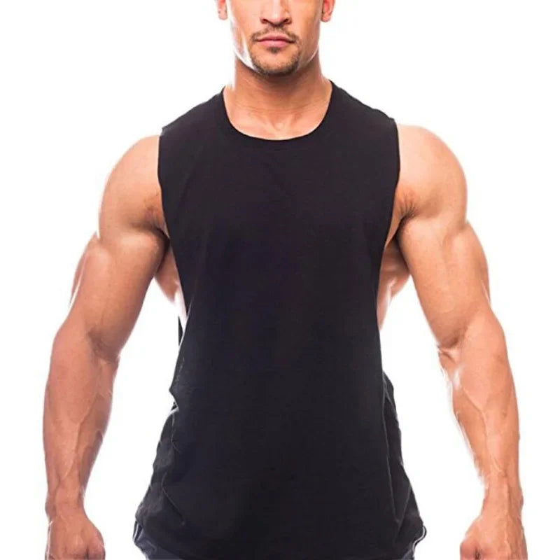 Gym Clothing Men Sides Cut Off T-shirts Dropped Armholes - Empire P.E