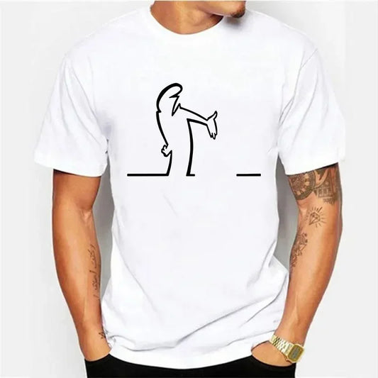 Men Balum La Linea Funny Graphic Tshirt