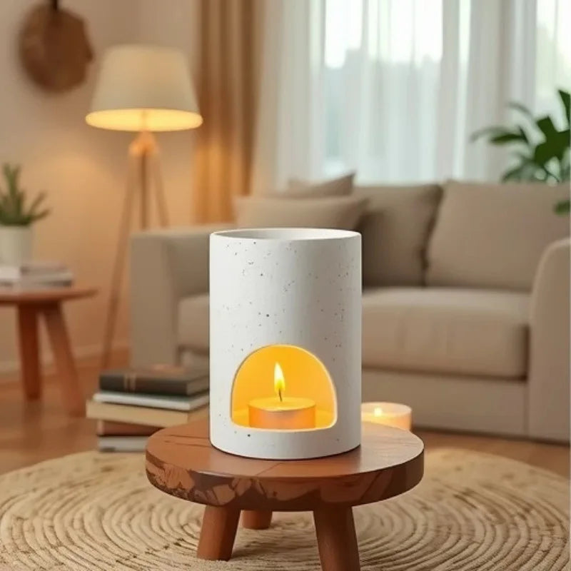 Simple Ceramic Aromatherapy Stove Essential Oil Wax Melt Incense Burner