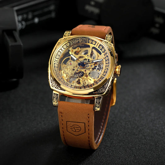 Royal Retro Skeleton Automatic Mechanical Watch