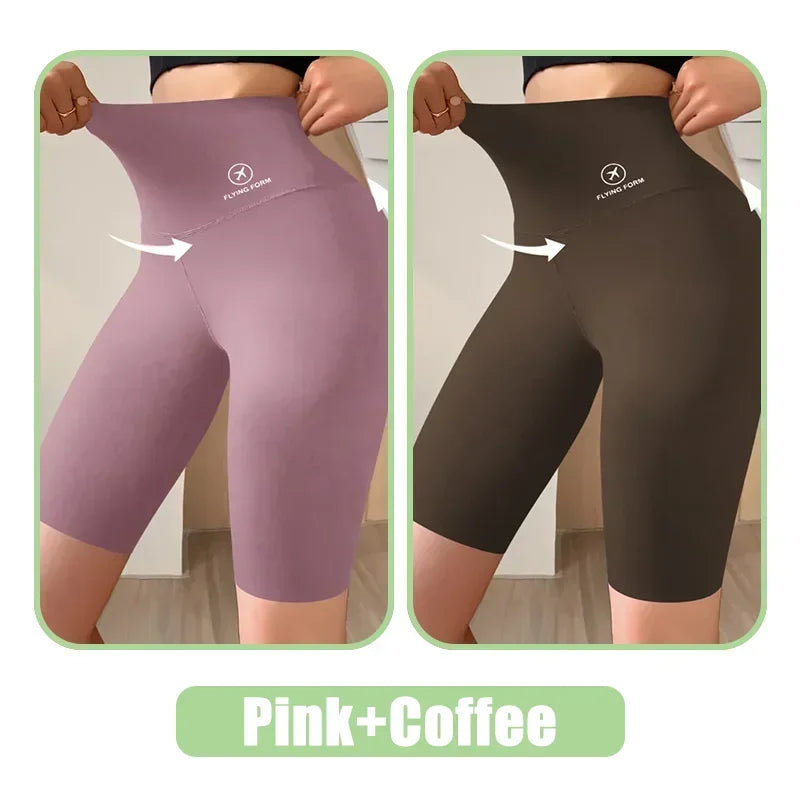 Seamless Women Sports Shorts High Waist Fitness Jogging Body Shaping Boxers Push Up Scrunch Butt Biker Slim Underwear - Empire P.E