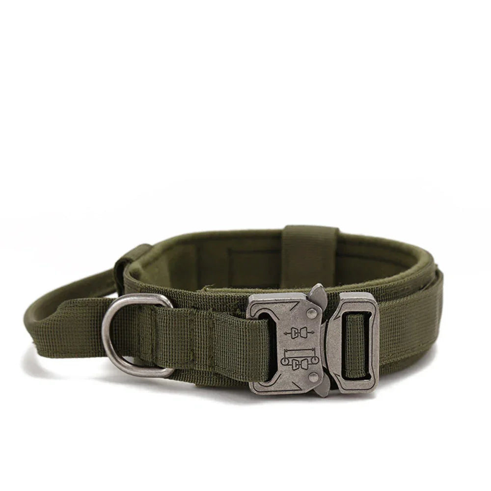 Pet Dog Collar Leash Set Nylon Material Durable Dog Collar Reflective Leash Pet Tactical Training Dog Collar Large Dog Leash Set - Empire P.E