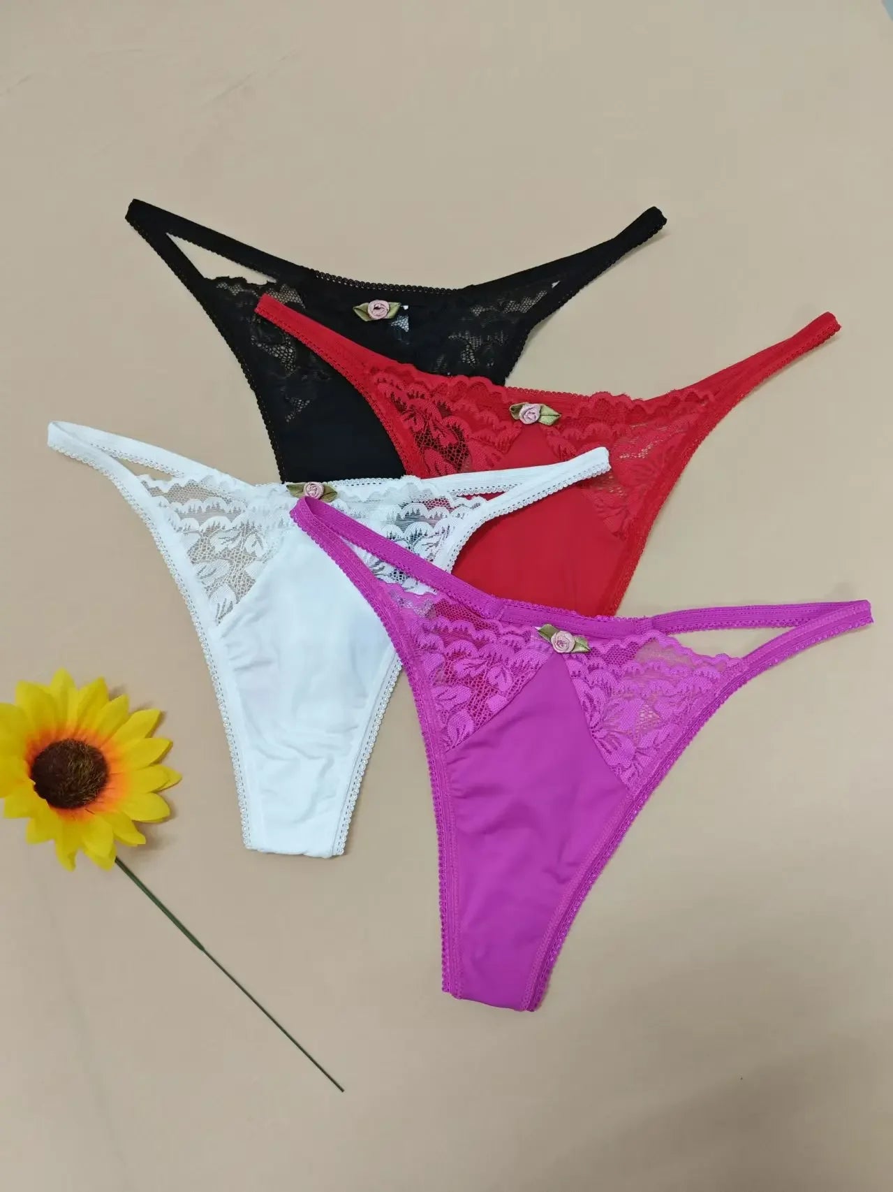 Sexy Women's Low-Waist Thong Underwear - Empire P.E